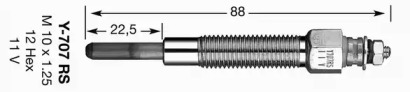 Свеча накаливания (NGK: 4937)